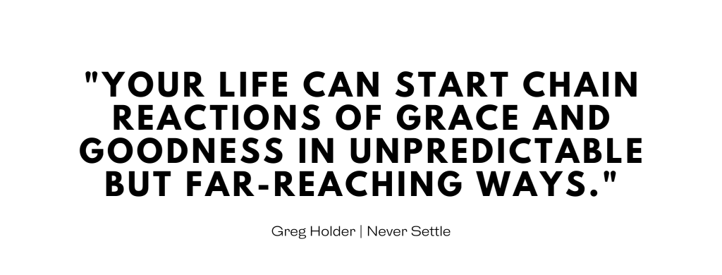 chain reactions quote greg holder